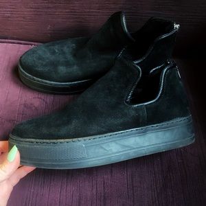German Suede Platform Shoes Size 37